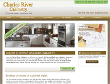 Tablet Screenshot of charlesrivercabinetry.com